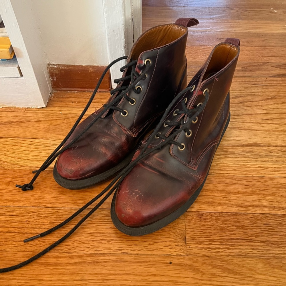 Dr Martens Emmeline - Cherry Red Arcadia boots